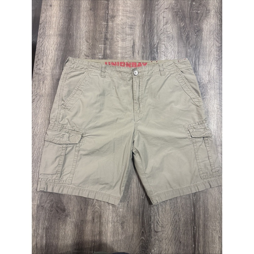 UNIONBAY Cargo Shorts YB51737 Lightweight Brown Khaki Men's Size 38